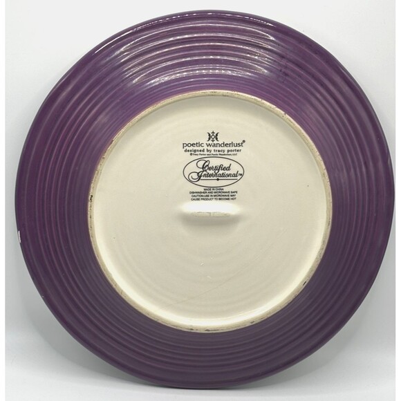 Tracy Porter Poetic Wanderlust Dinner Plates 11” Set of 2 Colorful Floral Boho - Picture 4 of 13